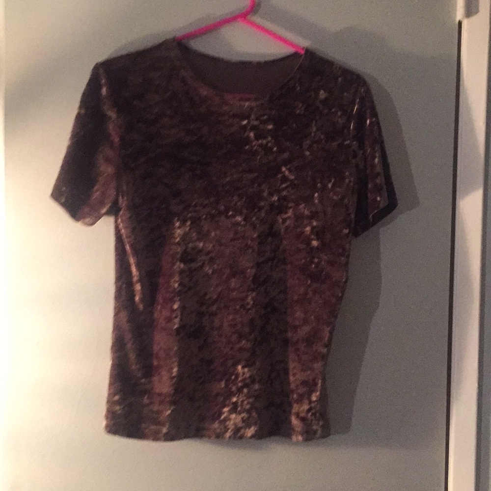 Velvet brown medium shirt